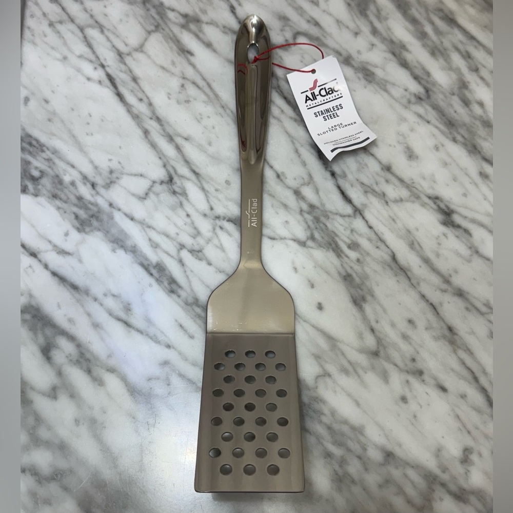 All-Clad, Stainless Steel, Large Slotted Turner Spatula